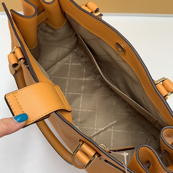 MICHAEL KORS HAMILTON MEDIUM SATCHEL CIDER COLOR - Picture 12 of 15